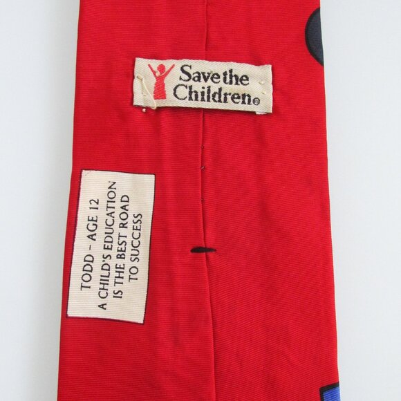 Save The Children Early Men's Silk Tie - Picture 5 of 5